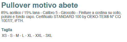 Maglione natalizio unisex girocollo con motivo "abete''
