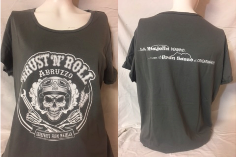 T-shirt steel gray da donna 'RRUST 'N' ROLL collo ampio