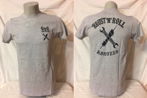 T-shirt grigio melange da uomo 'RRUST 'N' ROLL