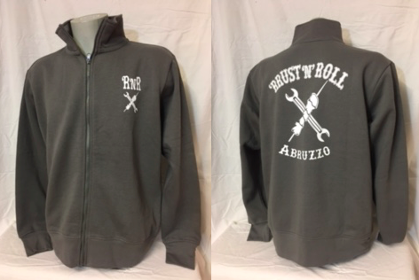 Felpa smoke da uomo 'RRUST 'N' ROLL full zip