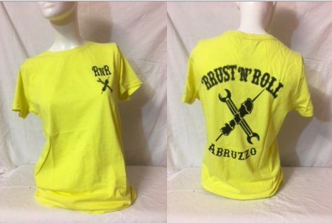 T-shirt lime light da donna 'RRUST 'N' ROLL