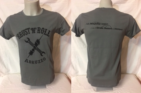 T-shirt steel gray da uomo 'RRUST 'N' ROLL collo ampio