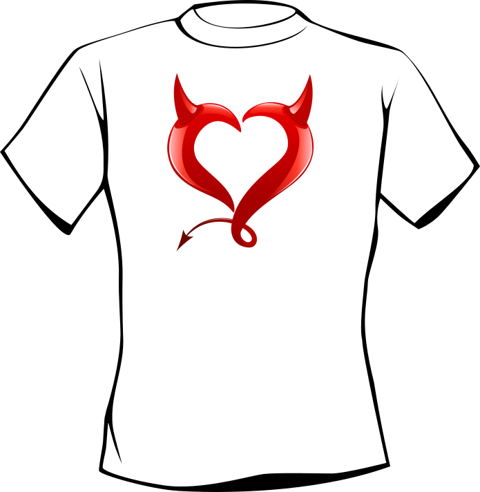 T-shirt HEART DEVIL