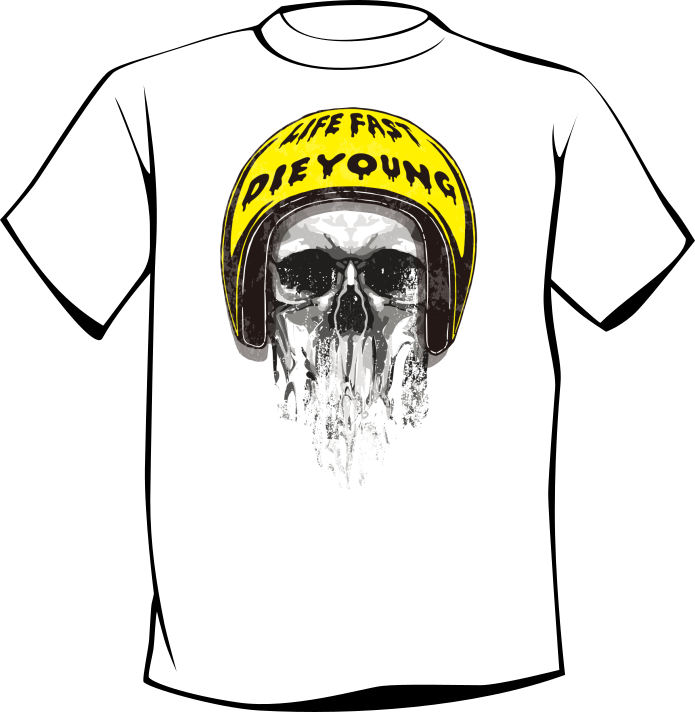 T-shirt LIVE FAST DIE YOUNG