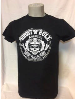 T-shirt nera da uomo 'RRUST 'N' ROLL