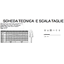 SCHEDA TECNICA E SCALA TAGLIE