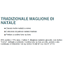 Maglione natalizio unisex girocollo con motivo "Cervo''