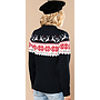 Maglione natalizio unisex girocollo con motivo "Cervo''