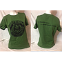 T-shirt verde militare da donna 'RRUST 'N' ROLL