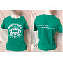 T-shirt emerald green da donna 'RRUST 'N' ROLL