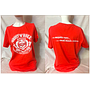 T-shirt hot coral da donna 'RRUST 'N' ROLL