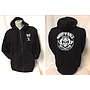 Felpa nera da uomo 'RRUST 'N' ROLL zip+cappuccio