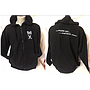 Felpa nera da uomo 'RRUST 'N' ROLL zip+cappuccio