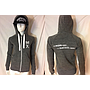 Felpa grigio cenere melange da donna 'RRUST 'N' ROLL zip+cappuccio