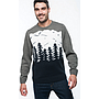 Maglione natalizio unisex girocollo con motivo "abete''