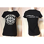 T-shirt nera da donna 'RRUST 'N' ROLL