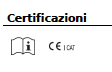 CERTIFICAZIONI