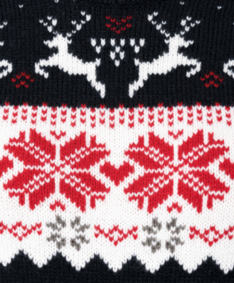 Maglione natalizio unisex girocollo con motivo "Cervo''