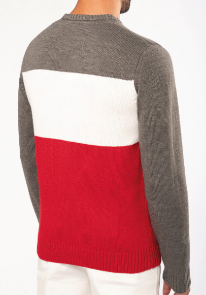 Maglione natalizio unisex girocollo con motivo "fiocco di neve''