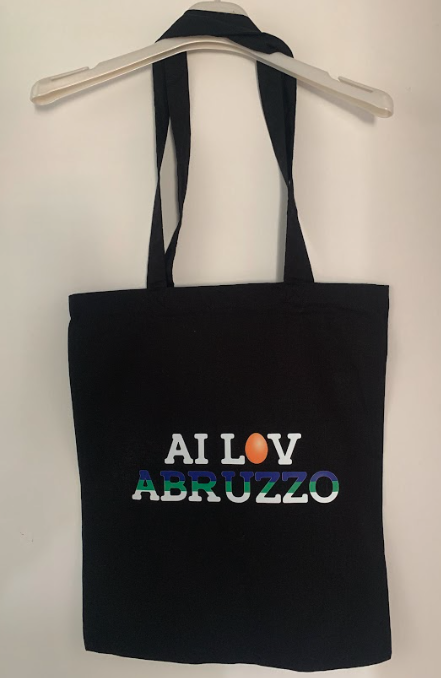 Borsa Shopper in Cotone 130 gr CM 38x42 stampa AILOVABRUZZO