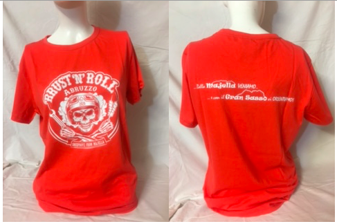 T-shirt hot coral da donna 'RRUST 'N' ROLL