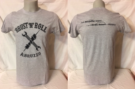 T-shirt grigio melange da uomo 'RRUST 'N' ROLL