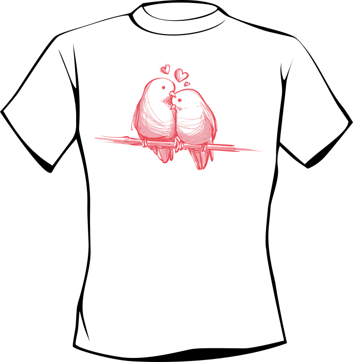 T-shirt BIRD VALENTINE'S DAY