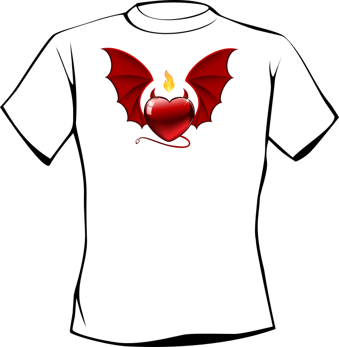 T-shirt DEVIL HEART