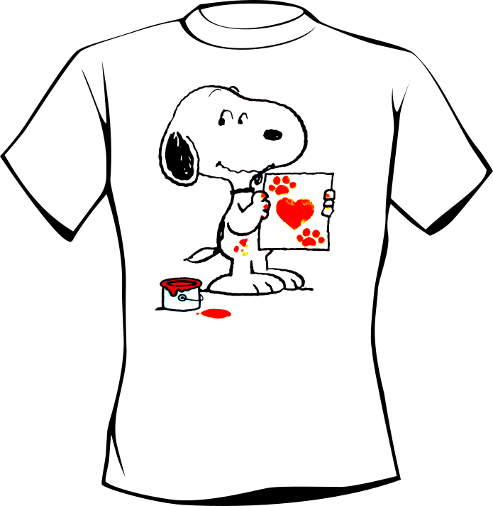 T-shirt SNOOPY LOVE FACE