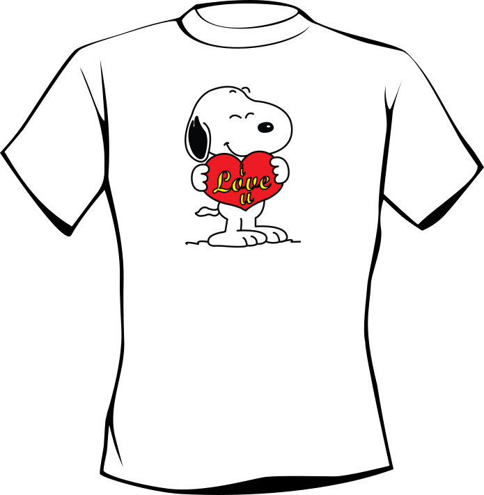 T-shirt SNOOPY LOVE FACE
