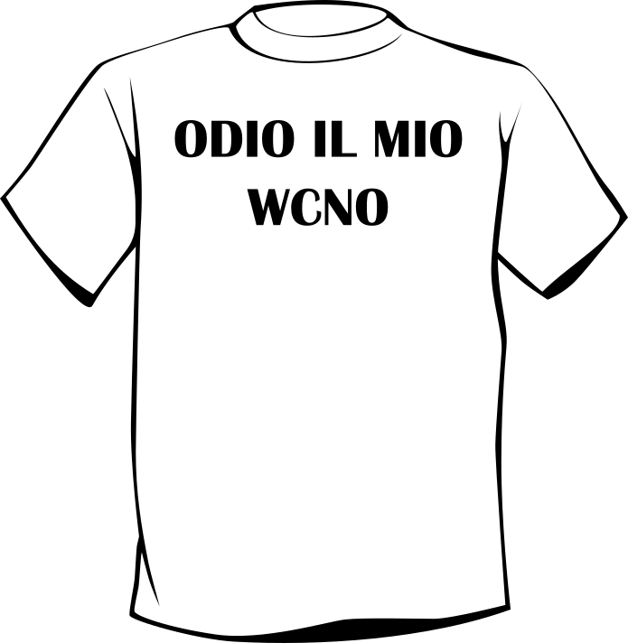 T-shirt ODIO IL MIO WCNO