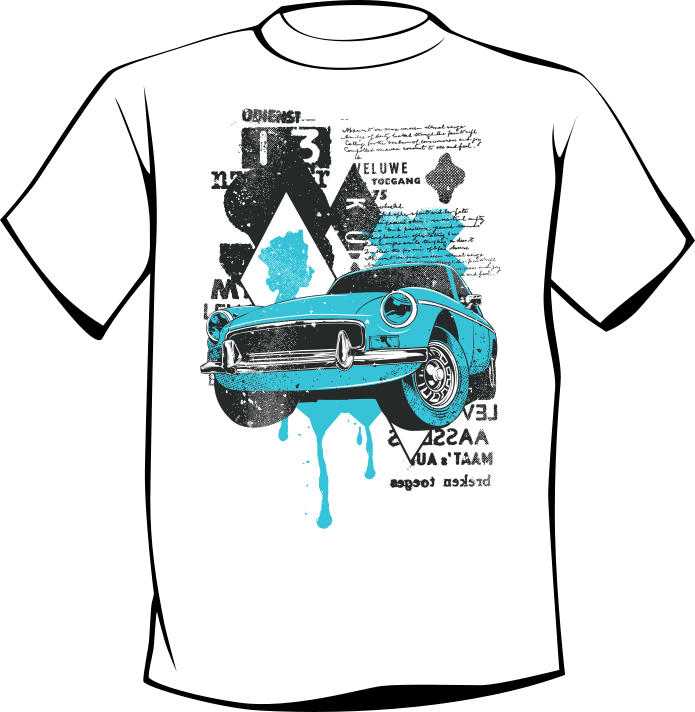 T-shirt AUTO VINTAGE