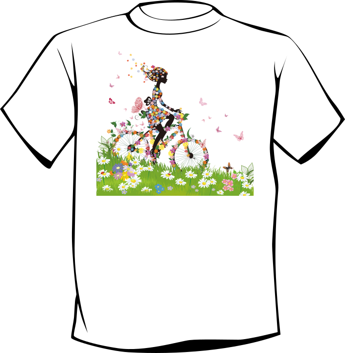 T-shirt BIKE FLOWERS