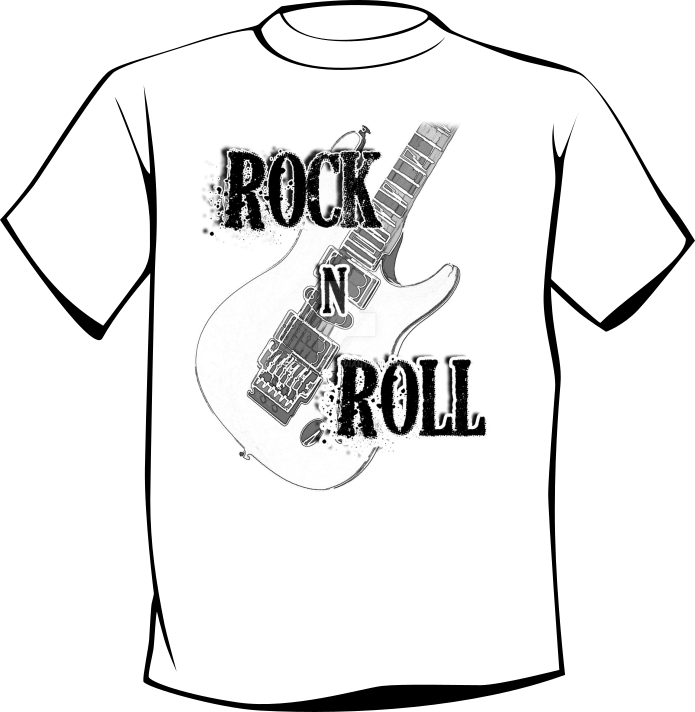 T-shirt ROCK'N ROLL GUITAR