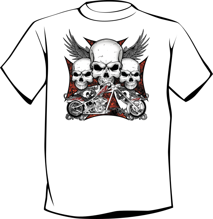 T-shirt CHOPPER SKULL