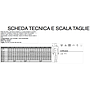 SCHEDA TECNICA E SCALA TAGLIE