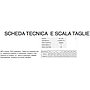 SCHEDA TECNICA E SCALA TAGLIE