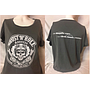 T-shirt steel gray da donna 'RRUST 'N' ROLL collo ampio