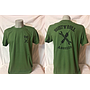 T-shirt verde militare da uomo 'RRUST 'N' ROLL