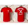 T-shirt rossa da uomo 'RRUST 'N' ROLL
