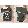 T-shirt steel gray da donna 'RRUST 'N' ROLL collo ampio