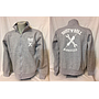 Felpa grigio melange da uomo 'RRUST 'N' ROLL full zip