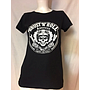 T-shirt nera da donna 'RRUST 'N' ROLL